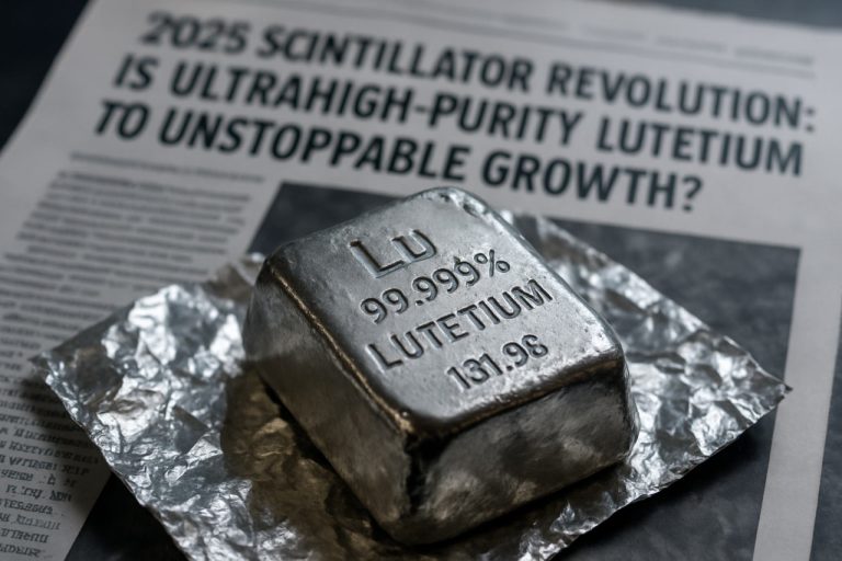 2025 Scintillatorrevolutionen: Är ultrahög renhet av lutetium nyckeln till ostopplig tillväxt?